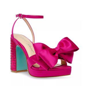 Betsey Johnson Maddy Bow Platform Heels Size 8 NWOB